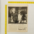 1954 Friskies Dog Food Meal Vintage Print Ad Todays Nutrition Means Health