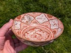 Antique Japanese C1900 Meiji Period Kutani Bowl Dragon Birds Flowers Signed