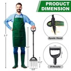 Broad Fork Garden Tool  63  Heavy Duty Broadfork Hand Tiller With Double 5 4    