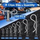 Lrvojuy 220pcs Cotter Pin Assortment Kit 13 Sizes Premium 304 Stainless Steel   