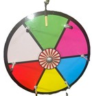 12  Multicolor Dry Erase Tabletop Prize Wheel W  Steel Pegs  Carnival Game