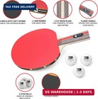 Professional Ping Pong Paddle Set - 2 Pack Premium Table Tennis Racket Set  3 Pr