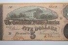  5 00 1864 Confederate States Of America Richmond Note - T-69  Ink Burn   66022 