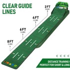 Golf Putting Green Putting Mat Indoor   Outdoor With Ball Return And 3 Holes    