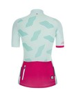 Women s Tono Dune Short Sleeve Cycling Jersey In Dewey By Santini - Size L