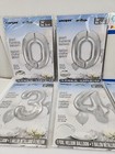 10 Unique 34  Giant Silver Foil Helium Number Balloons 0  1  2  3  4  6  7  9 