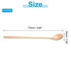 Long Handle Iced Tea Spoon  12 Pcs 7  Stainless Steel Long Spoons  Rose Gold