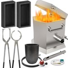 Canalhout 12kg 26 5lbs Propane Melting Furnace Kit With Two Tongs And Crucible