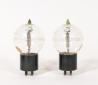 Two  2  Western Electric 101f Tennis Ball Tubes W gold-tipped Pins   Test Strong