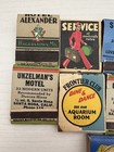 Vtg Matchbooks Motel Hotel Cafe Lot Of 9