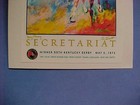 1973 Kentucky Derby secretariat Leroy Neiman Post Card mint see Photos Rare