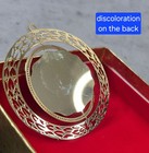 Vintage Delta Sigma Theta Ornament 24kt Gold Finish Sorority Collectible Nos