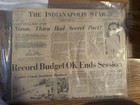 Ny Times  Chicago Tribune  Indianapolis Star Collectible Newspapers 1940-1969 W   