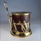 Arts   Crafts   Art Nouveau String Dispenser By Erhard   S  hne  Rosewood   Brass