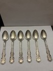 Antique Sterling Silver Tea Spoons  Lot Of 6