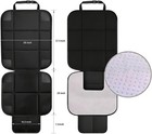 Car Seat Protector For Child Baby Car Seat Cover Waterproof Storage Pocket Black
