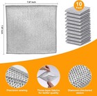 10pack Non-scratch Wire Dishcloth  Multipurpose Reusable Steel Wool Scrubber 