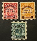 Travelstamps  1936 Manila-madrid Us Philippines Air Mail Sc  c54-c56 Mint Mnh Og