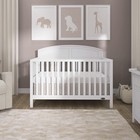 Baby Crib 5-in-1 Convertible Full Size Toddler Bed Pinewood White 6571-wht Dream