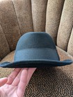 Black Fedora Hat - Size Small - Wpl 5923 - 100  Wool - Made In Usa
