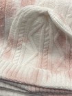 Brand New Baby Blanket   Hat Very Soft Pink   White