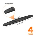 4pcs Car Door Edge Guards Anti-collision Side Door Edge Protector  Black