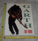 Garth Brooks On Tour Program  1992  12 x15 1 2  10pps  Poster In Center  Good 
