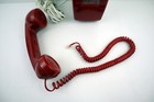 Cortelco 255447-vba-20m Red Push Button Wall Phone Telephone Single Line