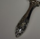 Antique Silverplate Vanity Hand Mirror Rose Pattern With Hairbrush Flower Patter