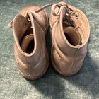 Vintage Hard Bottom  Stride Rite White Leather Baby Shoes 3 D