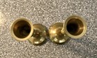 Vintage Set Of 2 Pwf India Solid Brass Taper Candle Candlestick 6 5    Tall