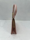 After Five Lowy   Mund Evening Hand Bag Pink   Gold   Tiny Pink Pearls 1950 Mcm