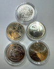 5 Coin Lot Of Mixed Us Commemorative Silver Unc Dollars In Capsules  Lot  4