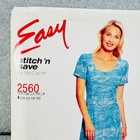 Mccalls 2560 Dress Scoop Neck Princess Seams Short Sleeves Misses 10 16 Pattern