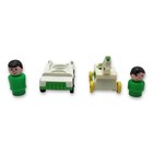 Vtg Fisher Price Little People Vehicles Car Rocking Horse Go Kart Father And Son