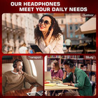 6s Bluetooth Headphones Over-ear  Hi-fi Stereo Foldable Wireless Stereo