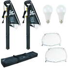 Linco 2 Softbox Light Kit Photo Studio Photography Continuous Lighting Stand Set