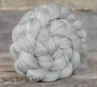 Gray Corriedale Wool Roving Undyed Combed Top Natural Gray Spinning Felting 4 Oz