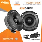 Prv Audio Super Tweeters For Car Audio  3 5 Inch Bullet Tweeter Pair Black 