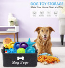 Felt Pet Toy Box And Dog Toy Box Storage Basket Chest Organizer - Perfect For Or