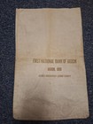 5 Vintage Canvas Cloth Bank Deposit Bags   5 Bag Lot 