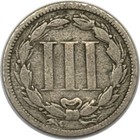 1865 Nickel Three Cent Piece