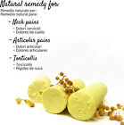 Kit 3 Sulfur Bars Sulphur Rods Natural Neck Massage Muscle Roller Sticks 3 35 In
