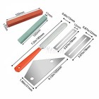 6pcs Guitar Luthier Tool Kit Fret Crowning File Fret Rocker Leveling Guard Grind