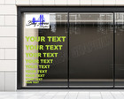 Custom Business Logo Text Vinyl Sticker Window Decal Store Office Sign