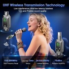 Wireless Microphone System Wireless Xlr Transmitter And Receiver For 262ft      