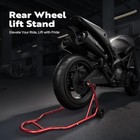 Motorcycle Rear Wheel Lift Heavyduty Paddock Stand Adjustable U l Swingarm Spool