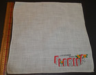 Vintage Souvenir Embroidered Greetings From Florida Ladies Handkerchief Hanky