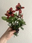Vintage French Glass Beaded Poppy Flower Bouquet