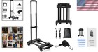 290lbs Heavy-duty Foldable Luggage Cart With Expandable Baseplate For Travel